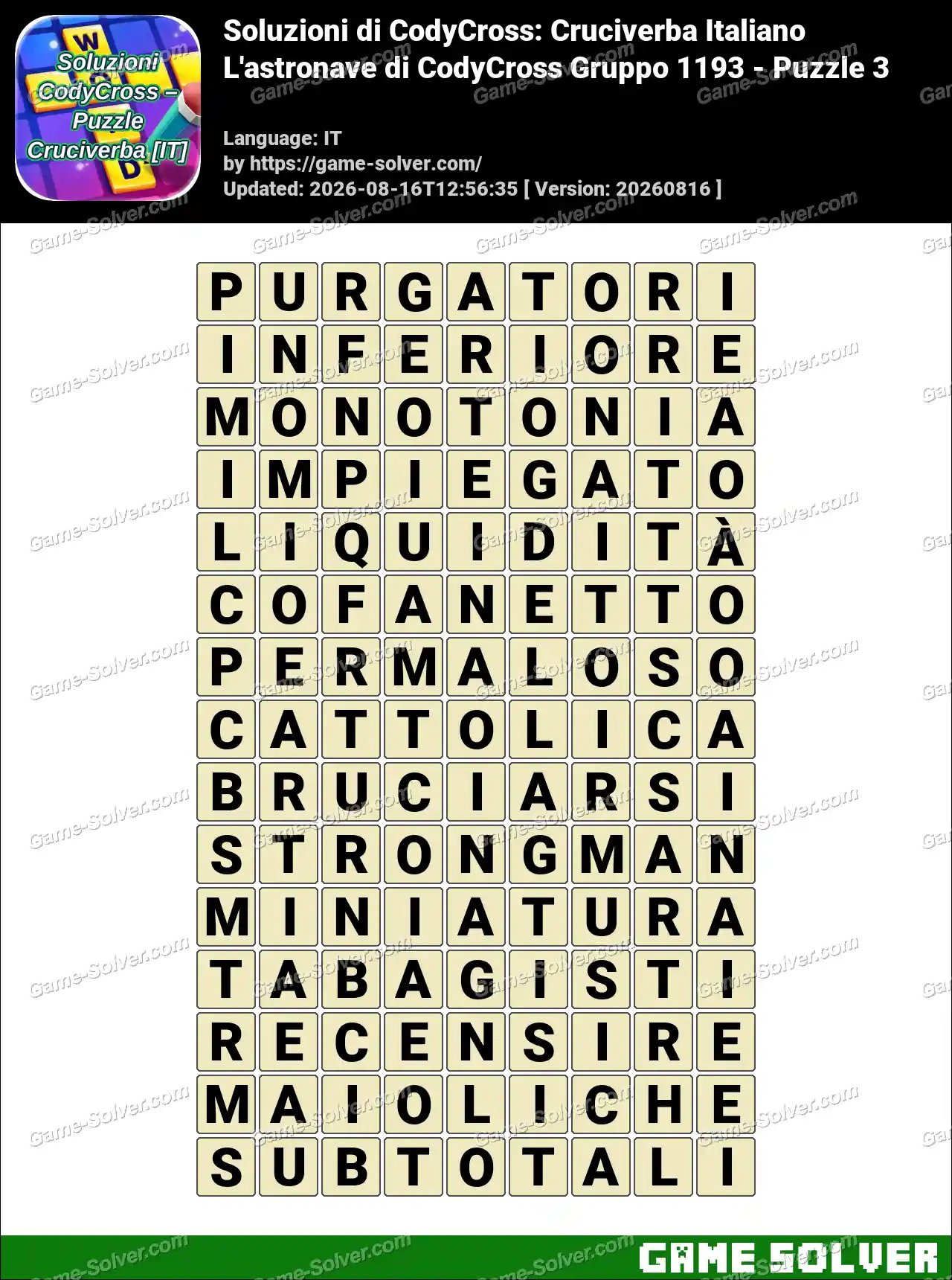 Soluzioni di CodyCross: Cruciverba Italiano L’astronave di CodyCross Gruppo 1193 – Puzzle 3
